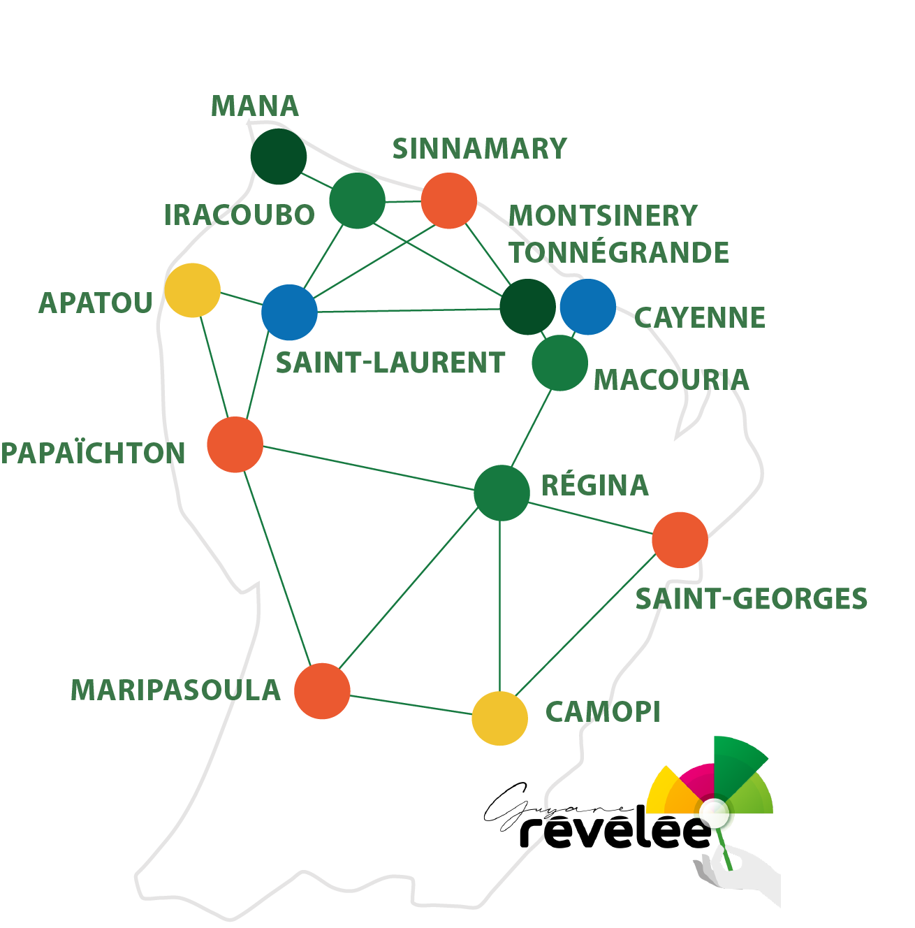 carte le reseau des villages